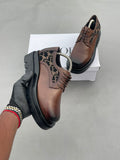 Chaussure grosse semelle en cuir
